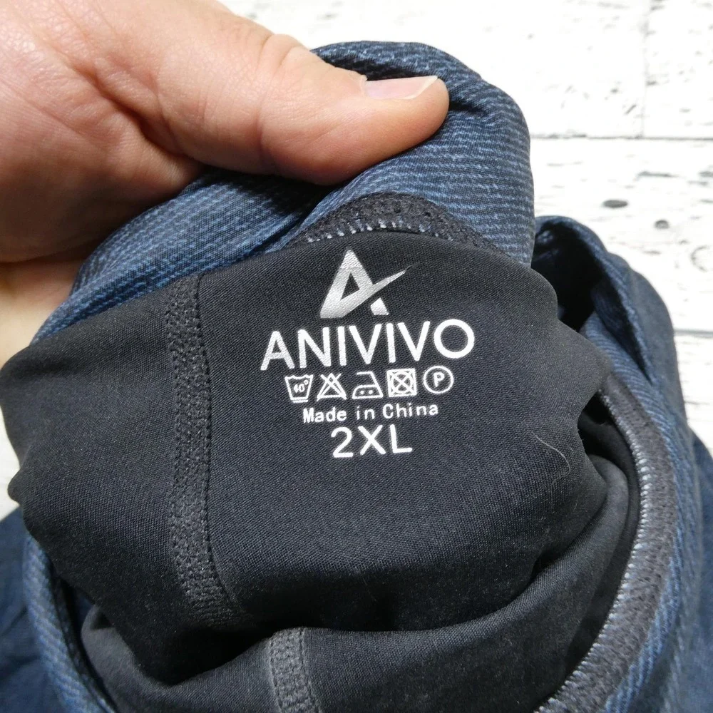 Anivivo‎ Skort Womens 2XL Blue Plus Size Built In Shorts Zip Pockets Athletic